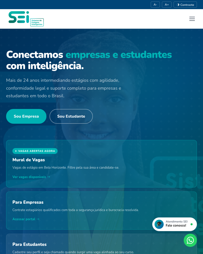 Site SEI — Sistema de Estágios Inteligentes